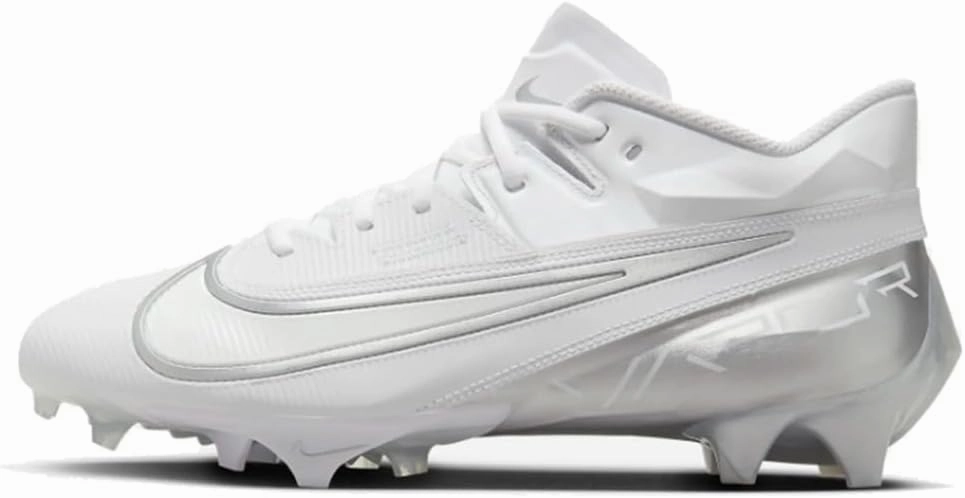 Nike Vapor Edge Elite 360 2 Men's Football Cleats (DA5457-101,White/Metallic Silver-Pure Platinum) Size 8.5