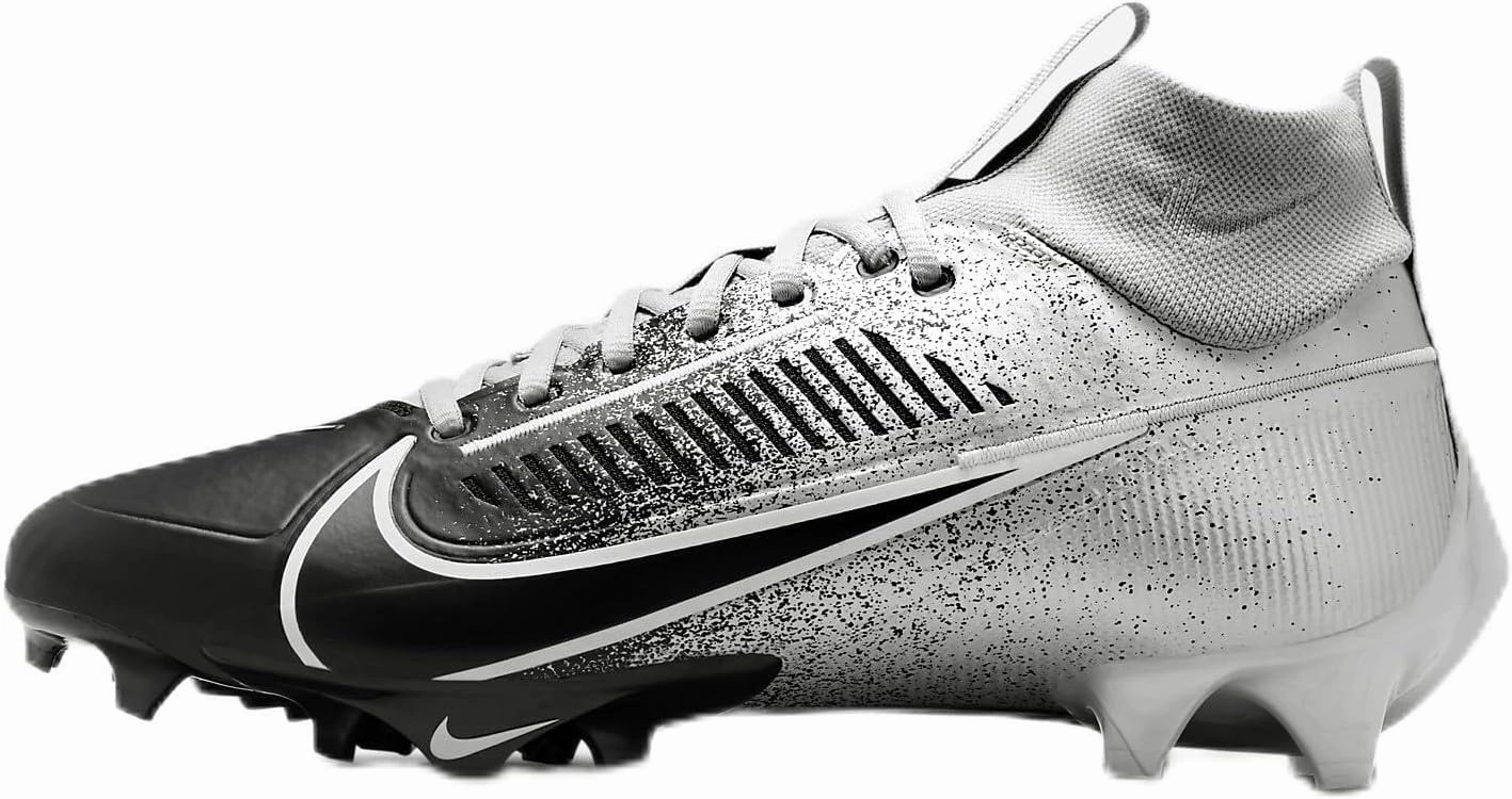 Nike Vapor Edge Pro 360 2 Men's Football Cleats (HF3454-003, Metallic Silver/White/Light Smoke Grey/Black) Size 8.5