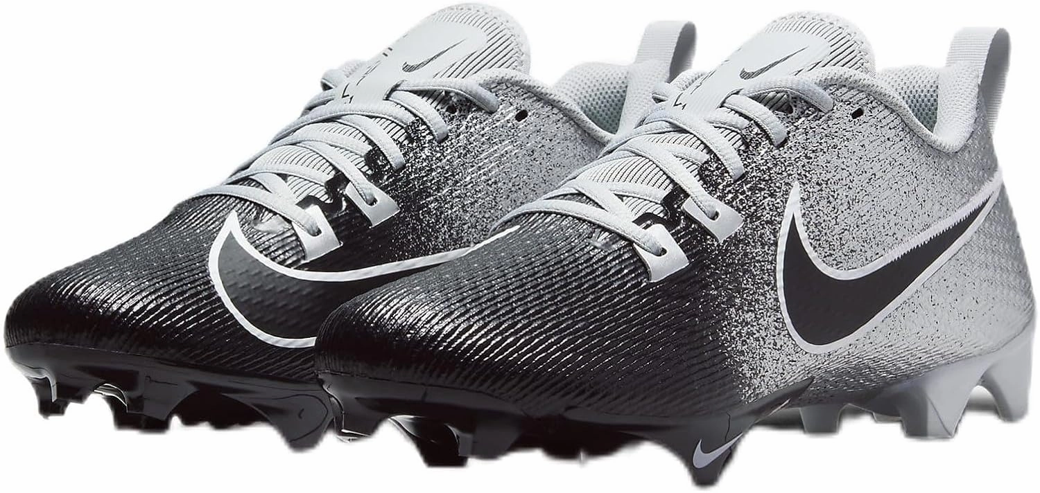 Nike Vapor Edge Speed 360 2 Football Cleats (Metallic Silver/Black-White, US Footwear Size System, Adult, Men, Numeric, Medium, 12)