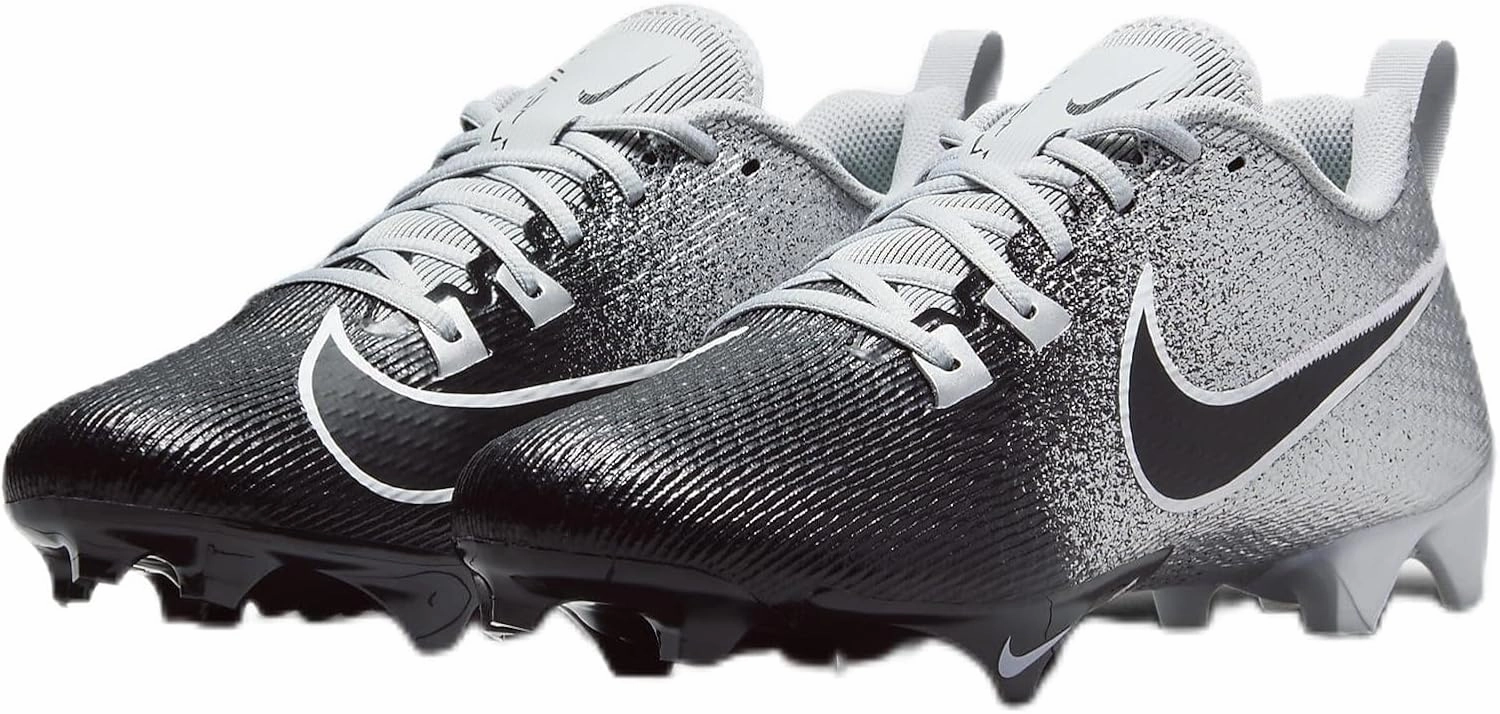 Nike Vapor Edge Speed 360 2 Football Cleats (Metallic Silver/Black-White, US Footwear Size System, Adult, Men, Numeric, Medium, 14)