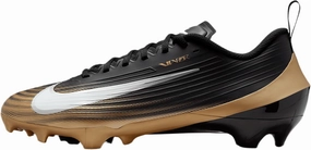 Nike Vapor Speed 3 Football Cleats (FB3303-003, Black/Metallic Gold/White) Size 9