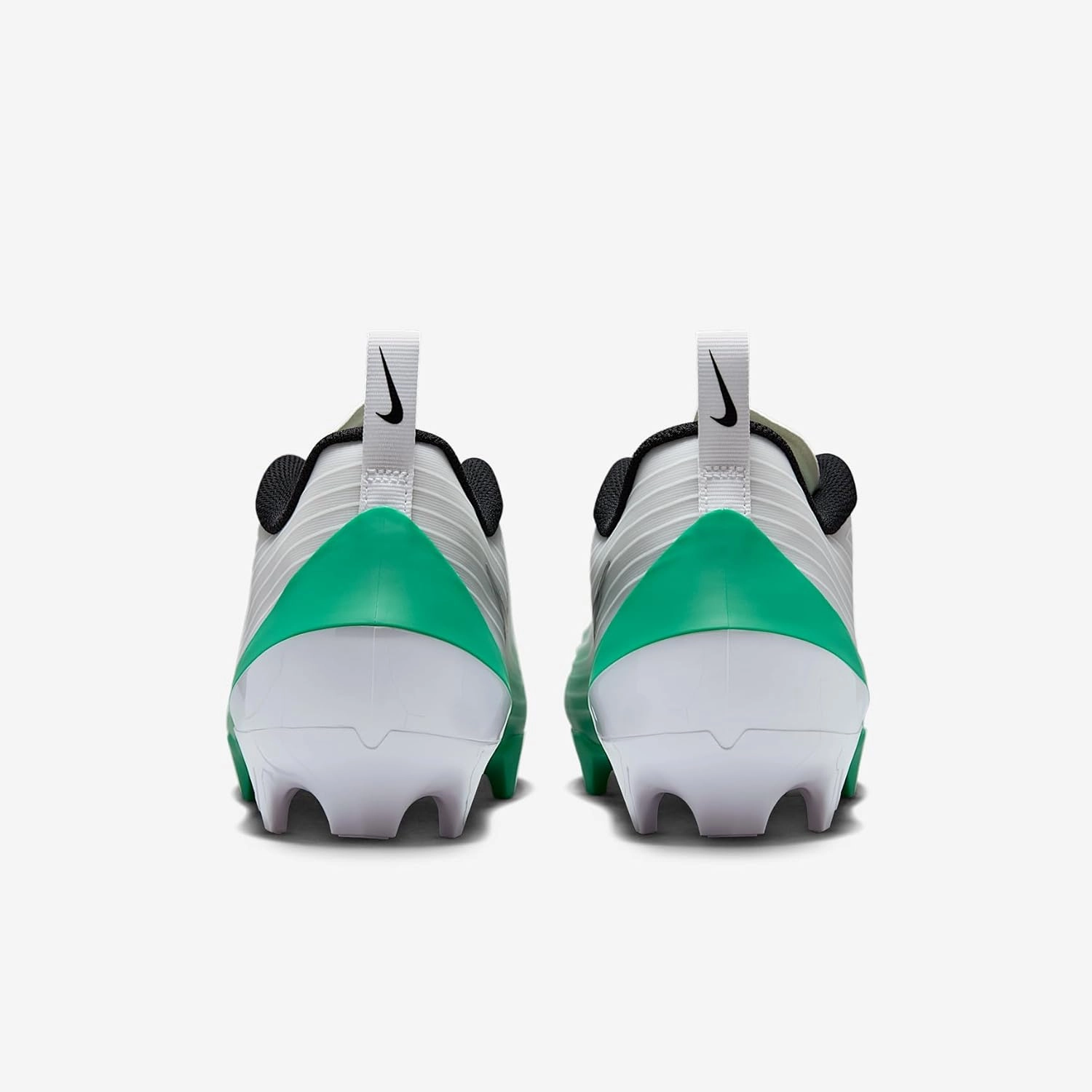 Nike Vapor Speed 3 Football Cleats (HM8849-100, White/Stadium Green/Metallic Silver/Black) Size 10