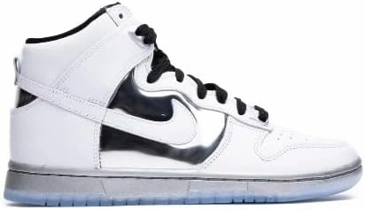 Nike Women's Dunk HIGH SE White/Metallic Silver DX5928 100 (US Footwear Size System, Adult, Women, Numeric, Medium, 5)