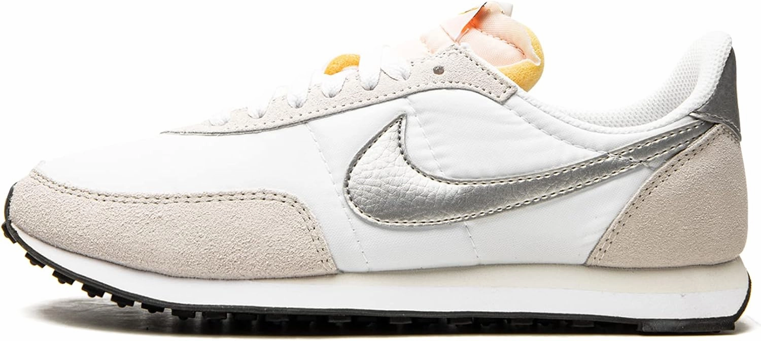 Nike Womens WMNS Waffle Trainer 2 DA8291 101 White/Metallic Silver - Size 5.5W
