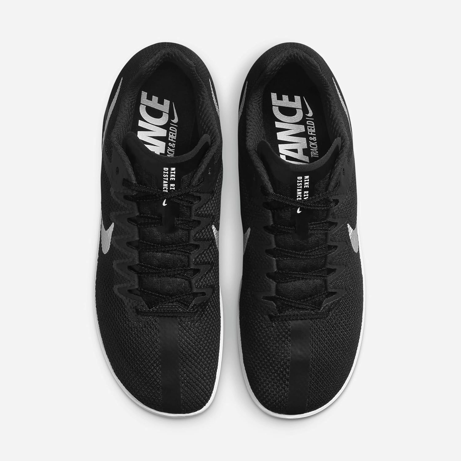Nike Zoom Rival Track & Field Distance Spikes (FZ9653-001, Black/Black/Metallic Silver)