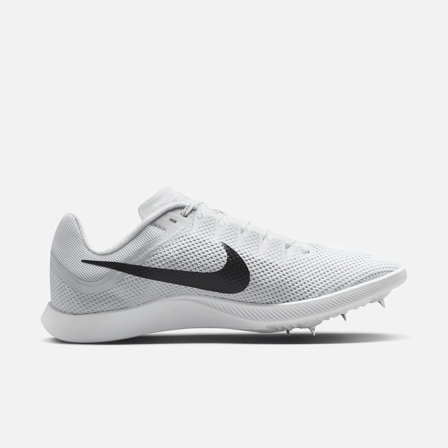 Nike Zoom Rival Track & Field Distance Spikes (FZ9653-100, White/Metallic Silver/Black)