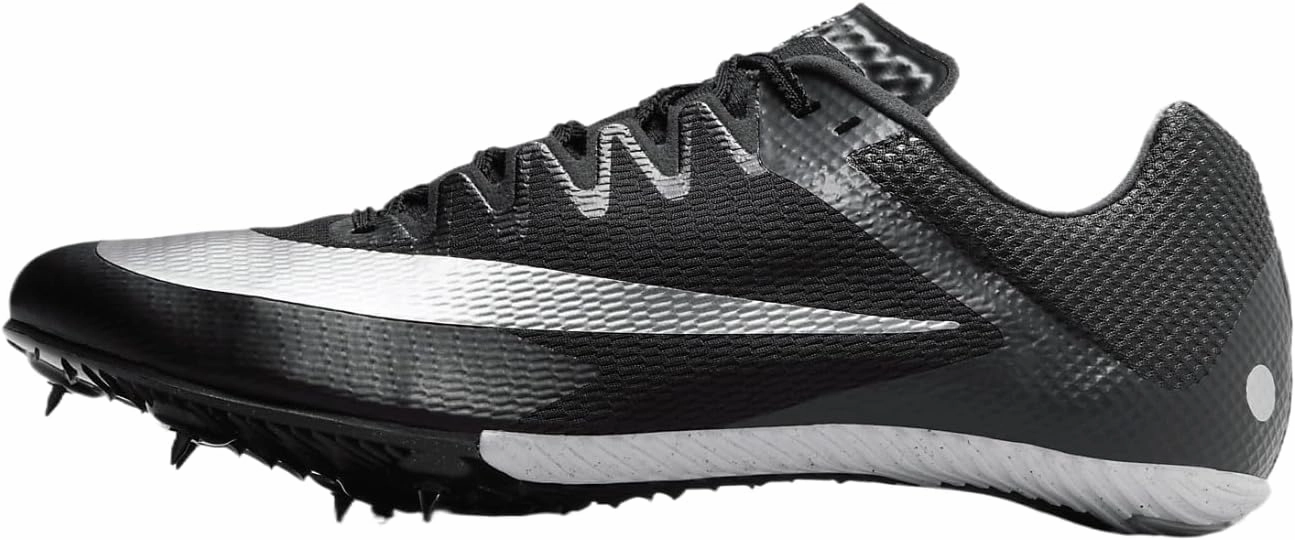 Nike Zoom Rival Track & Field Sprinting Spikes (FZ9663-001, Black/Black/Metallic Silver) Size 11