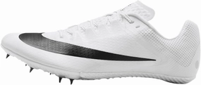 Nike Zoom Rival Track & Field Sprinting Spikes (FZ9663-100, White/Metallic Silver/Black) Size 11.5