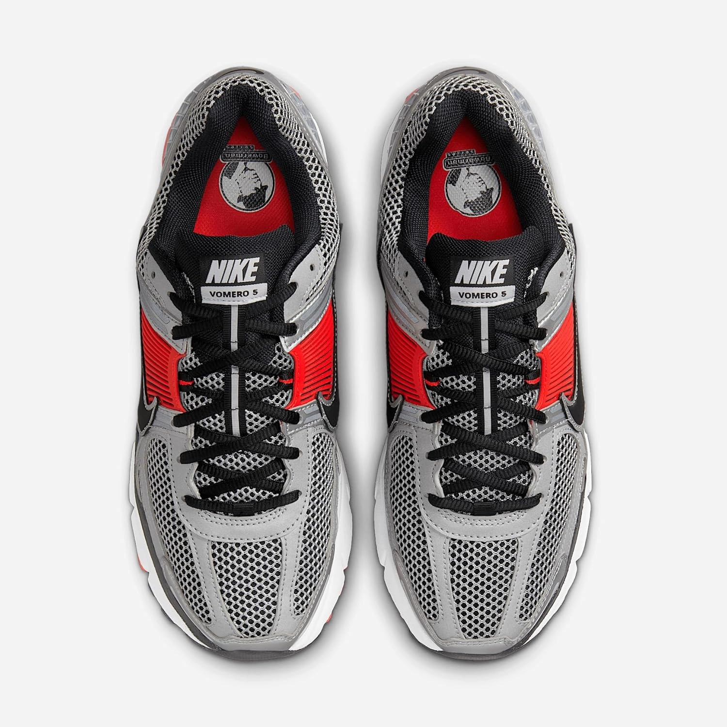 Nike Zoom Vomero 5 Men's Shoes (FJ4151-005, Metallic Silver/Flat Silver/Light Crimson/Black)