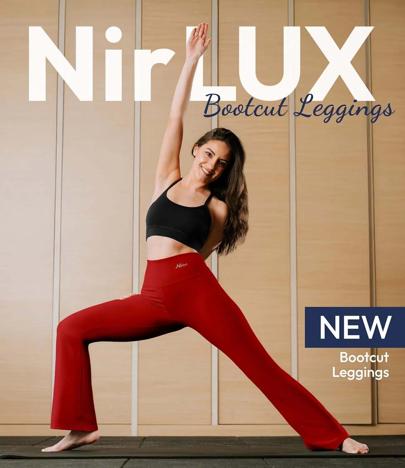 NirLUX Bootcut Yoga Pants - Soft Leggings for Women Regular & Plus Size Womens Leggings Tummy Control for Gym & Yoga
