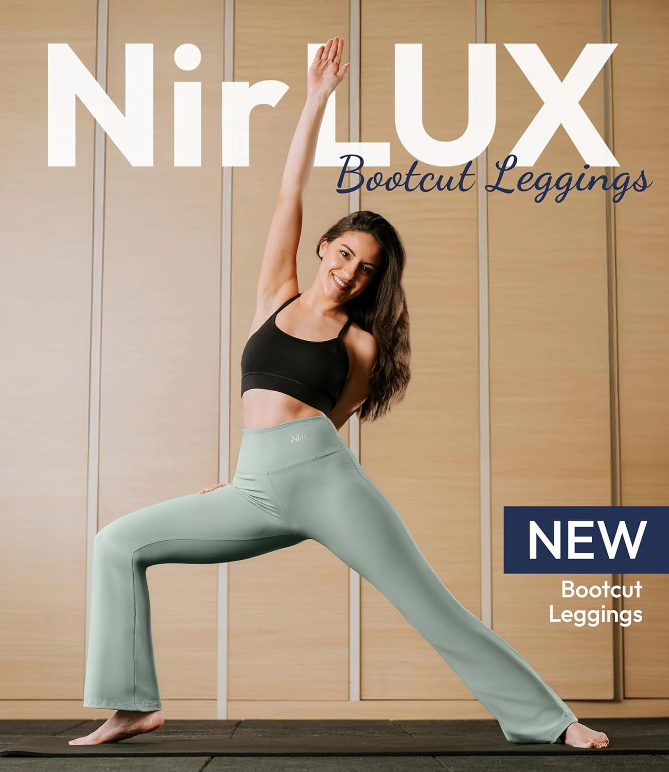 NirLUX Bootcut Yoga Pants - Soft Leggings for Women Regular & Plus Size Womens Leggings Tummy Control for Gym & Yoga