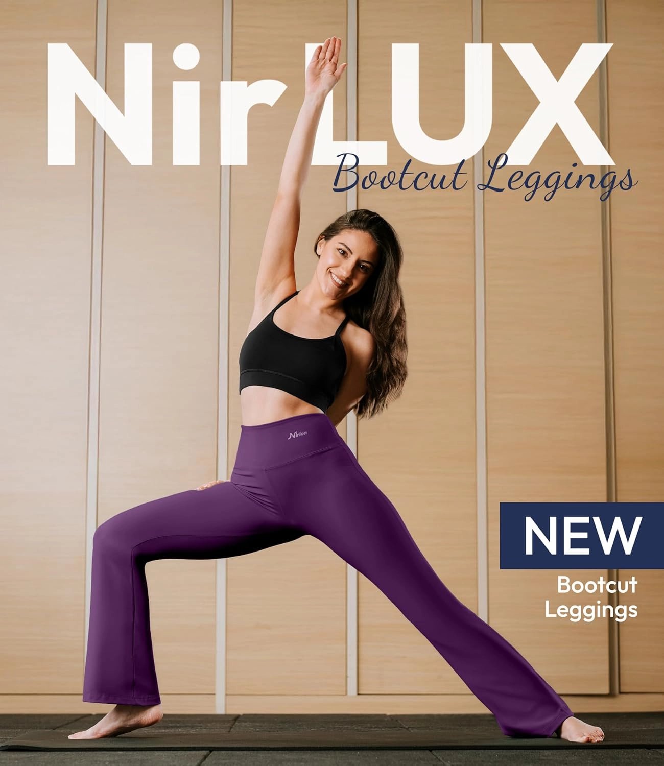 NirLUX Bootcut Yoga Pants - Soft Leggings for Women Regular & Plus Size Womens Leggings Tummy Control for Gym & Yoga