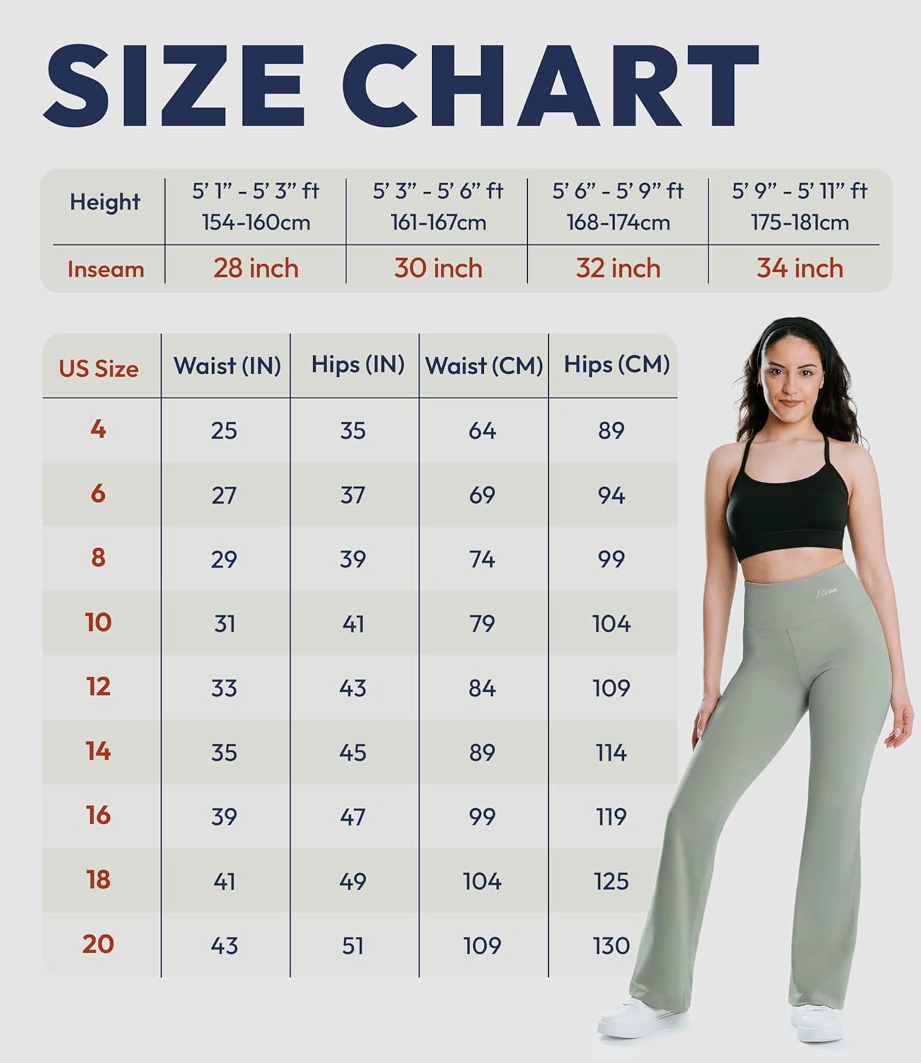 NirLUX Bootcut Yoga Pants - Soft Leggings for Women Regular & Plus Size Womens Leggings Tummy Control for Gym & Yoga