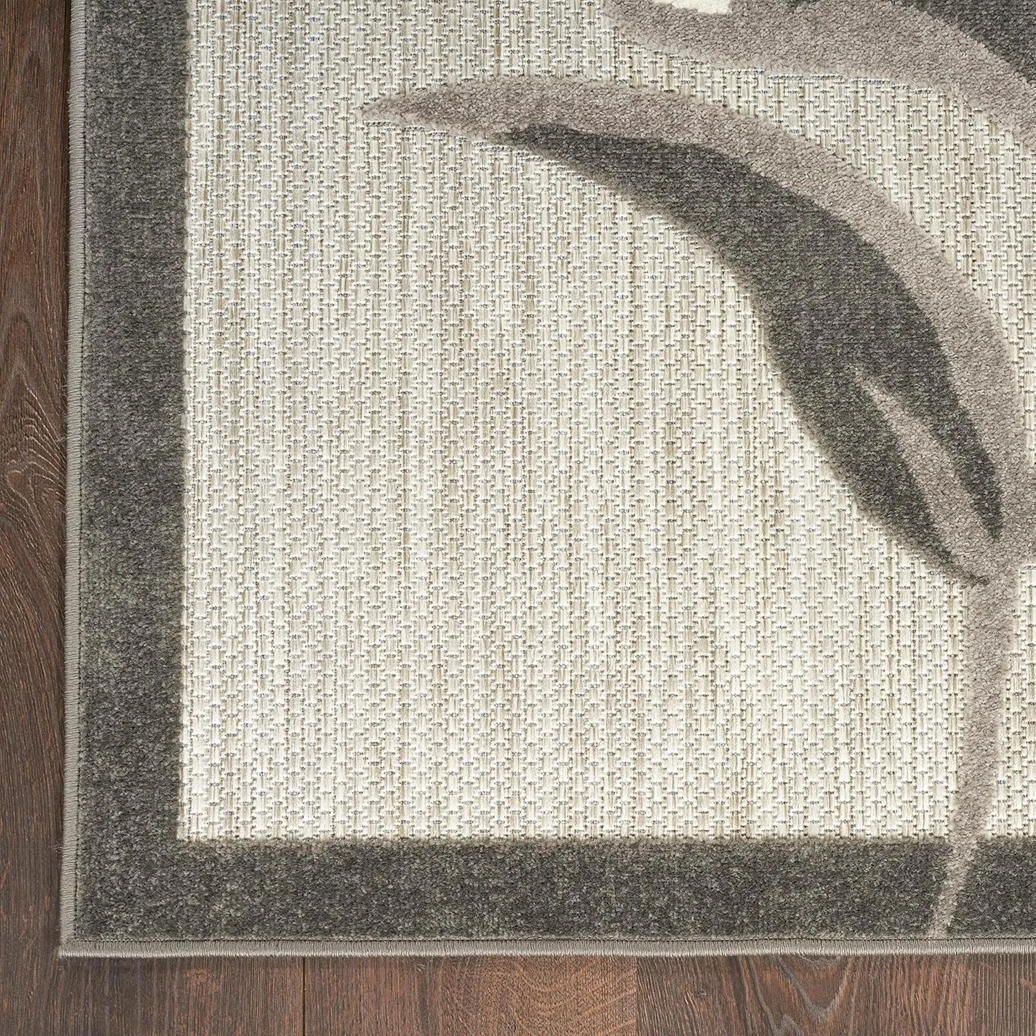Nourison Aloha Outdoor Beige 2'3" x 8' Area Rug, Easy Cleaning, Non Shedding, Bed Room, Living Room, Dining Room, Deck, Backyard, Patio (2x8)