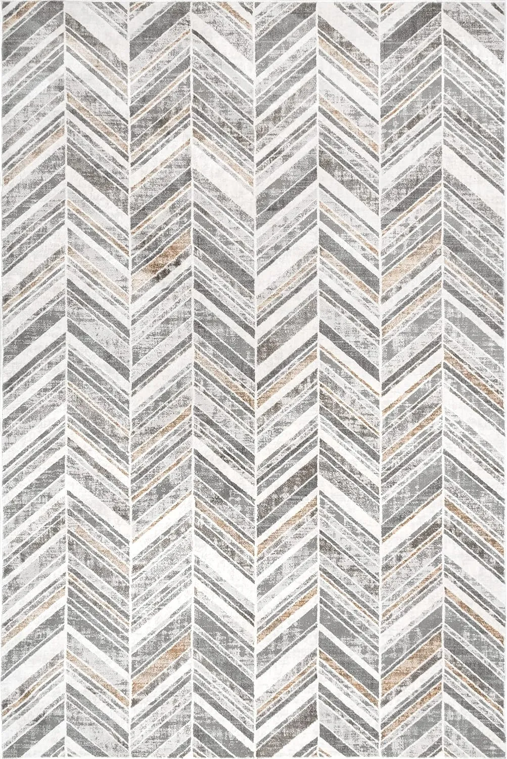 nuLOOM Masha Modern Abstract Chevron Area Rug, 5x8, Beige