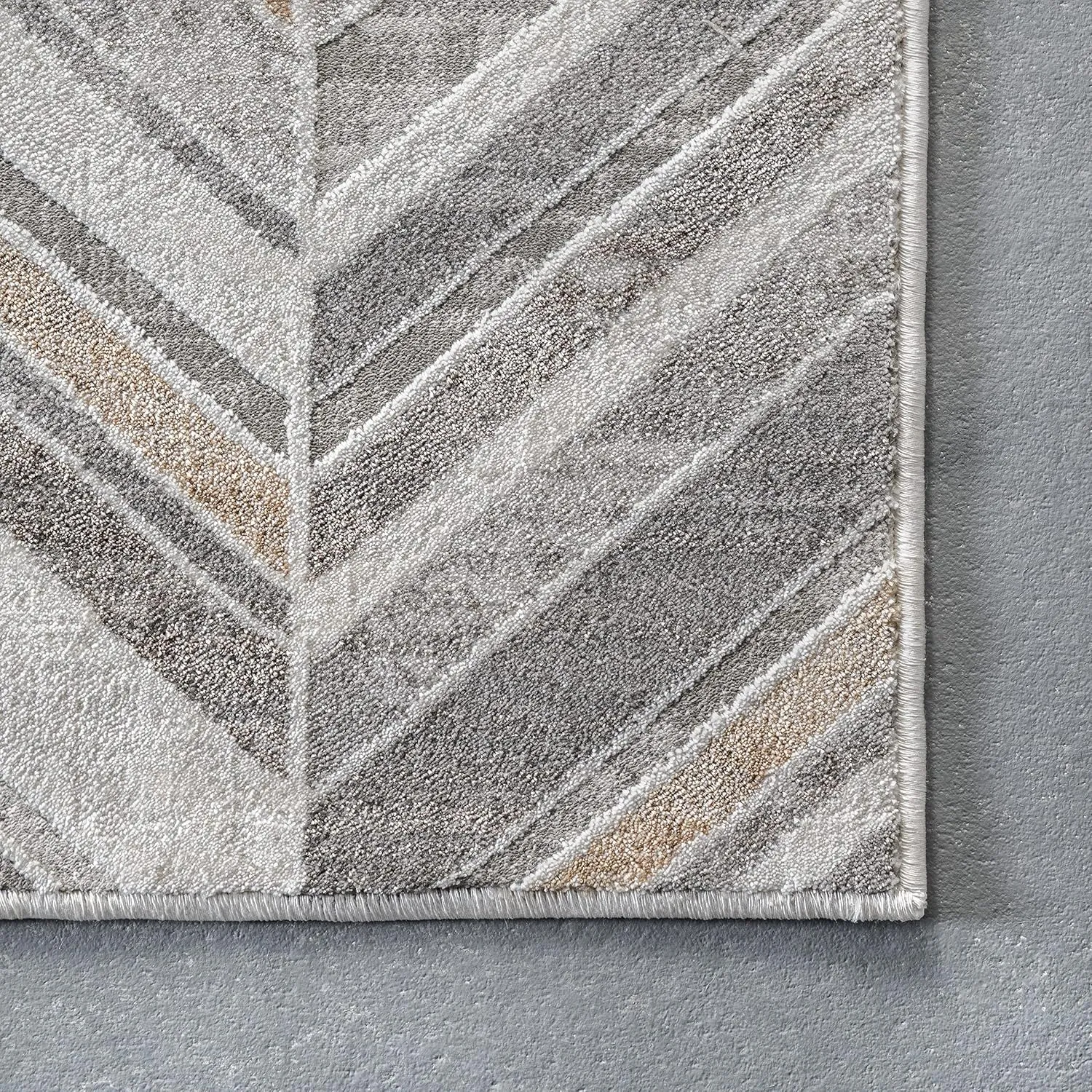 nuLOOM Masha Modern Abstract Chevron Area Rug, 5x8, Beige