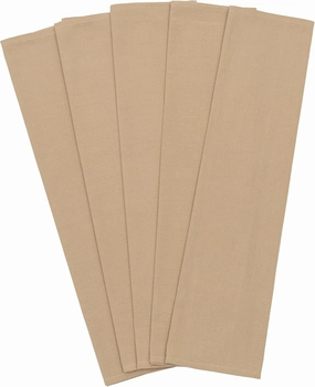Organic Cotton Flour Sack Tea Towels - 5 Pack, 27x27", "Beige", "Highly Absorbent Kitchen Towels - Versatile for Baking - Customizable