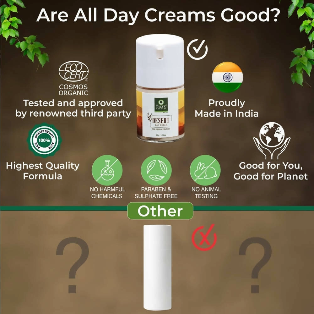 Organic Harvest Desert Day Cream For Deep Hydration