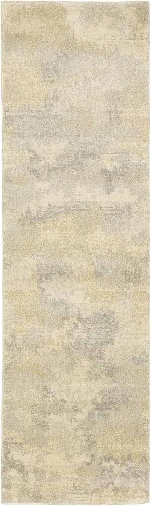 Oriental Weavers Astor Area Rug - 2268J - 2'3" x 7'6" - in Beige/Grey - Modern Style, Stain Resistant, Family and Pet Friendly, Entryway, Hallway Runner Rug