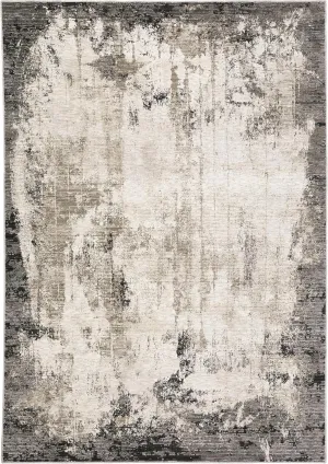 Oriental Weavers Nebulous Area Rug - 7151E - 7'10" x 10'10" - in Grey/Ivory - Modern Style, Stain Resistant, Family and Pet Friendly, Dining, Living Room Rug