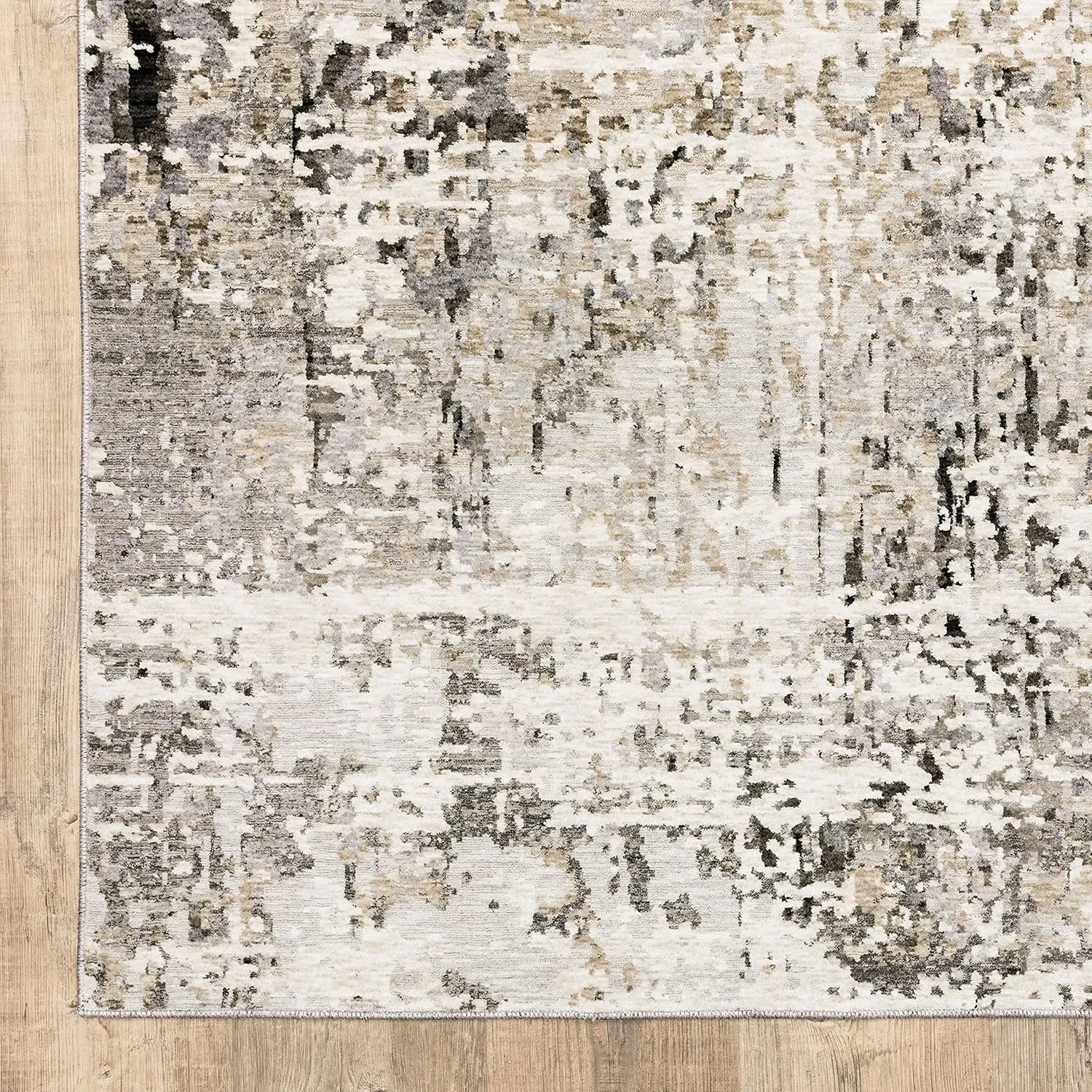 Oriental Weavers Nebulous Modern and Contemporary Rug 091L9 in Grey Runner 2' 2" X 7 ' 8"