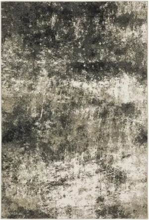 Oriental Weavers Venice Area Rug - 4332Y - 5'3" x 7'3" - in Charcoal/Beige - Modern Style, Stain Resistant, Family and Pet Friendly, Bedroom, Office Rug