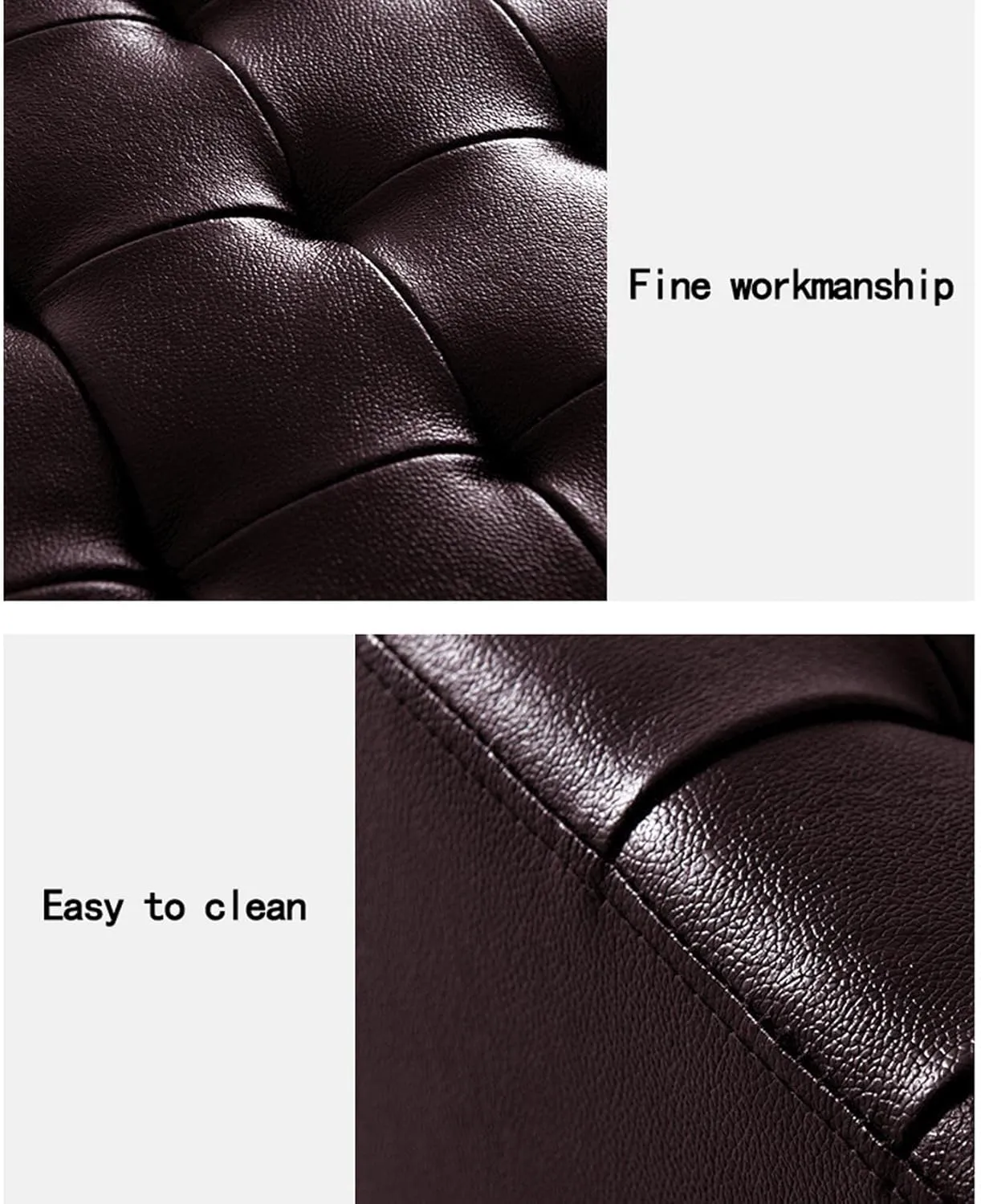 Ottomans Foot Stool Cowhide Footstool Round Foot Stools Shoe Change Stool Pouffe Footstool Ottomans for The Bedroom Ottomans for Living Room, pink-32x32cm