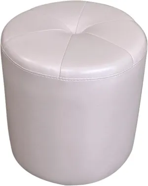 Ottomans Foot Stool Cowhide Footstool Round Foot Stools Shoe Change Stool Pouffe Footstool Ottomans for The Bedroom Ottomans for Living Room, pink-32x32cm