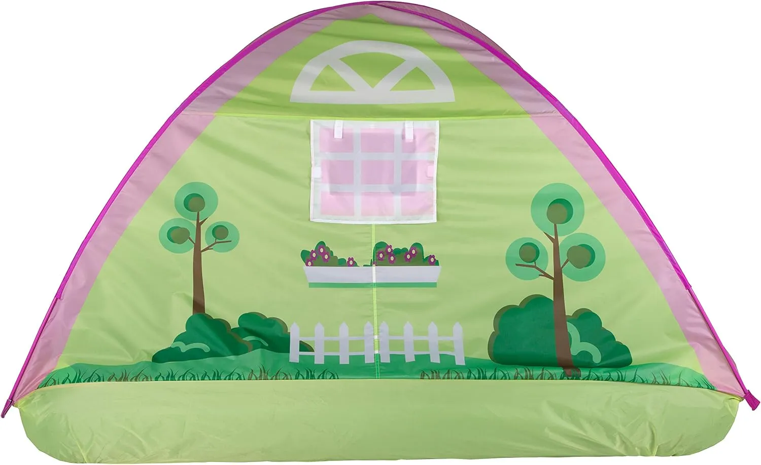 Pacific Play Tents 19601 Kids Cottage House Bed Tent Playhouse - Fits Full Size Mattress , Pink