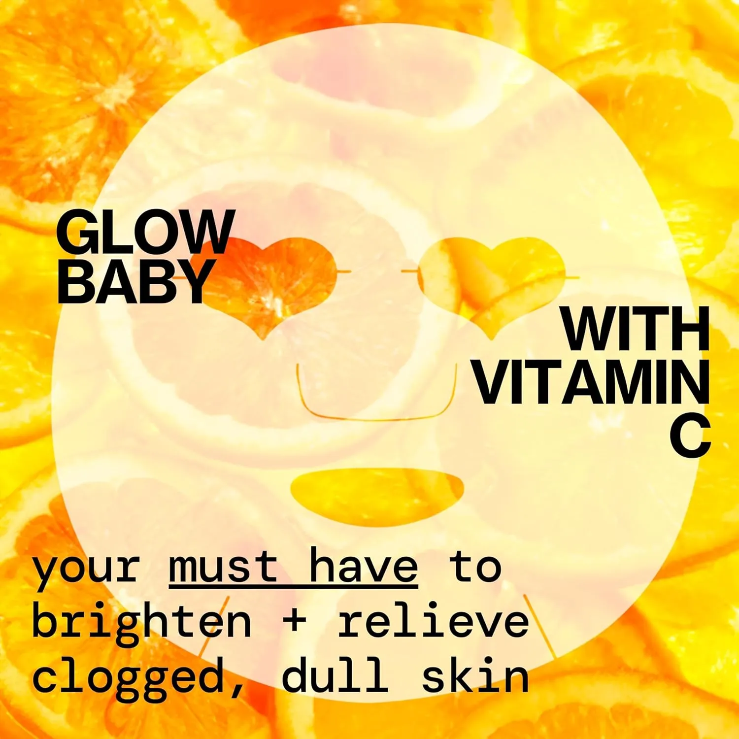 Pacifica Glow Baby Brightening Vitamin C Face Mask 4-Pack – Hydrating Serum-Soaked Sheet Mask for Glowing Skin, Fights Dullness & Dark Spots, Infused with Aloe & Kelp, 100% Vegan & Cruelty-Free​