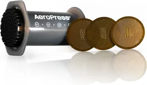 Pack of 3 Gold Titanium Coated Resuble Filters - Fine Tune Your Brew With Our Variable Flow Rate Filters - Dial in Rich, Full-Bodied Espresso-Style Coffee at Home