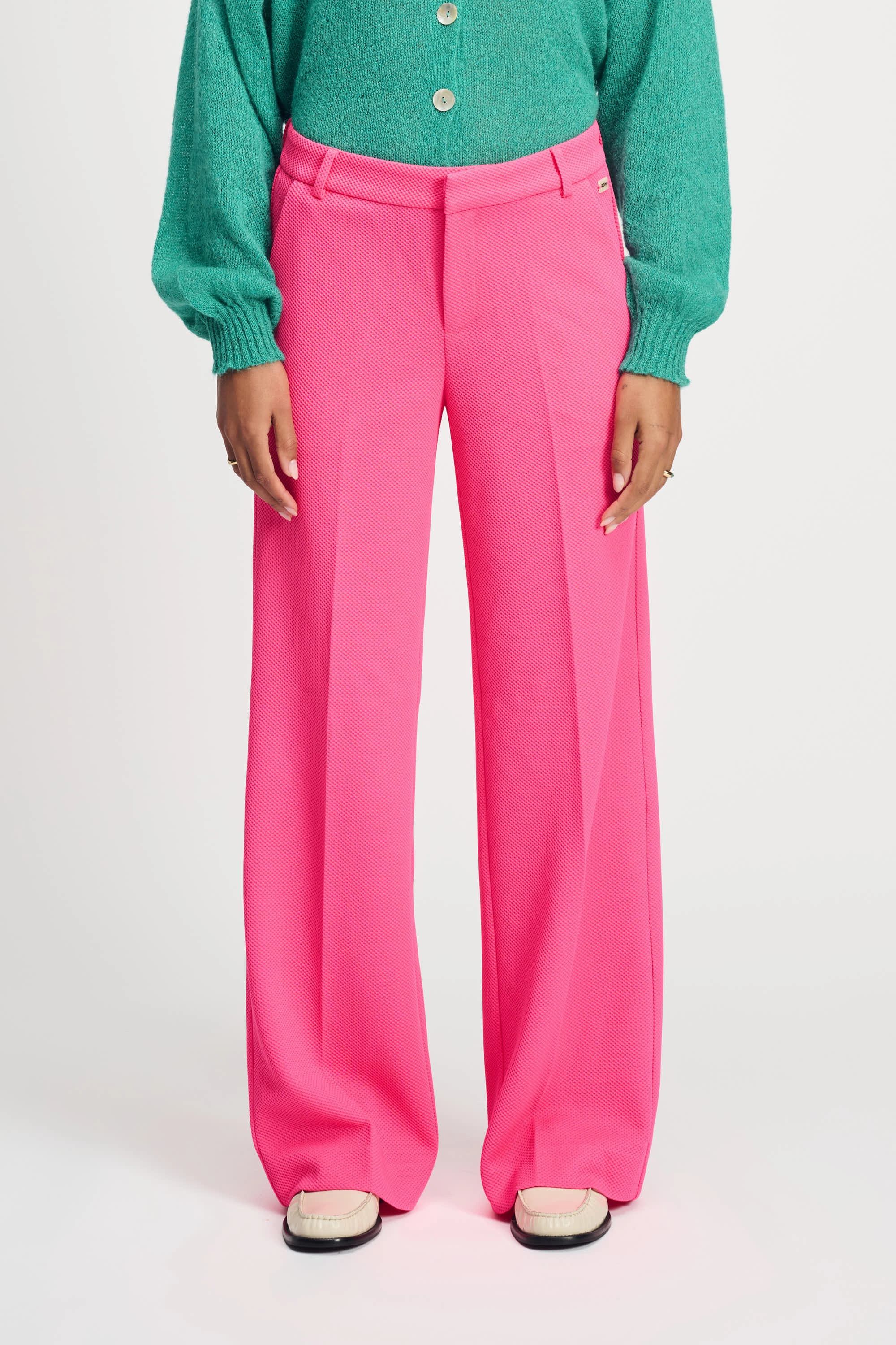 PANTS - Wide Leg Vibrant Pink
