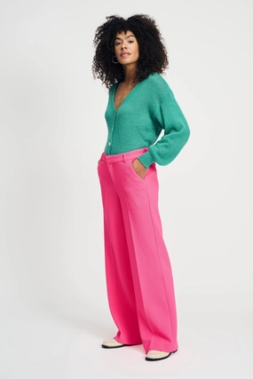 PANTS - Wide Leg Vibrant Pink