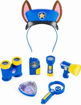 Paw Patrol, Chase Movie Rescue 8-Piece Role Play Set, Pretend Play Costumes for Kids, Toys for Boys & Girls Ages 3 and up.