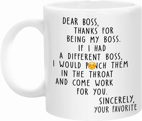 Pawfect House Funny Gifts for Coworker, Thank You Gifts for Boss From Employee, Coworker Coffee Mug, Best Boss Funny Cups, Thanks For Being My Boss If I Had A Different Boss Mug