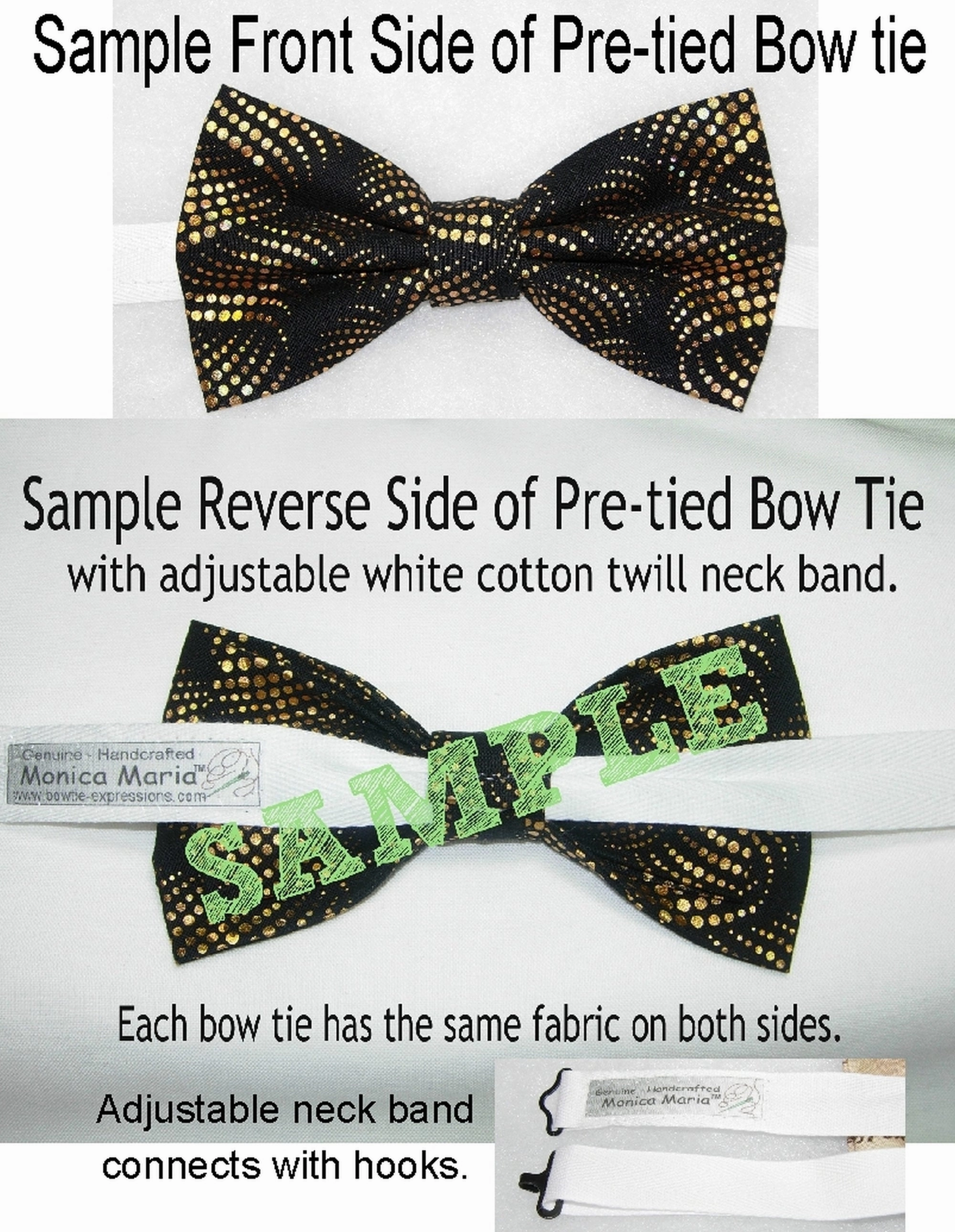 Peacock Feathers Bow Tie / Purple, Red, Green & Gold / Metallic Gold / Self-tie & Pre-tied Bow tie