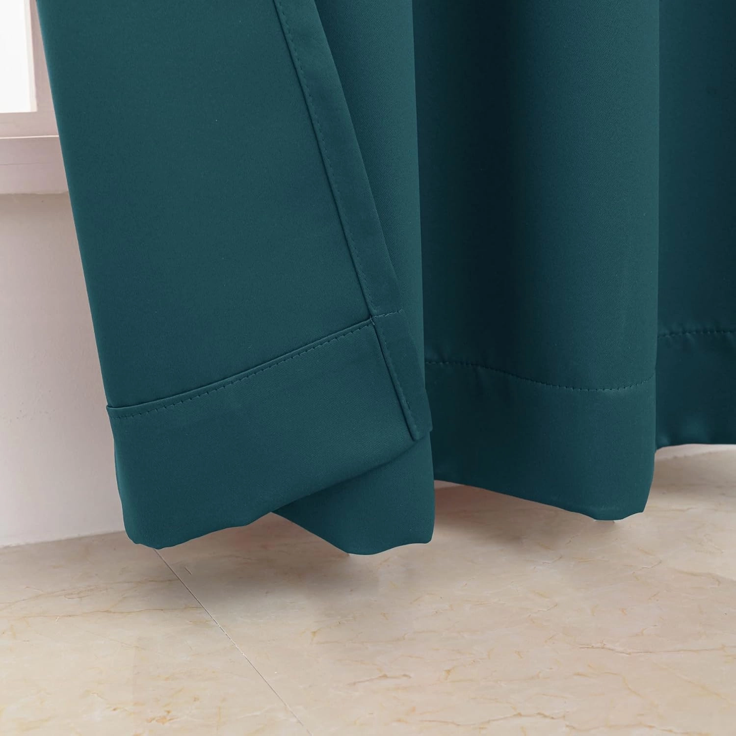 Pickluc Grommet Blackout Curtains 84 Inches Long 2 Panels, Light Blocking Window Drapes for Living Room, Thermal Insulated, Noise Reduction,Bluestone, 52" Wide x 84" Length