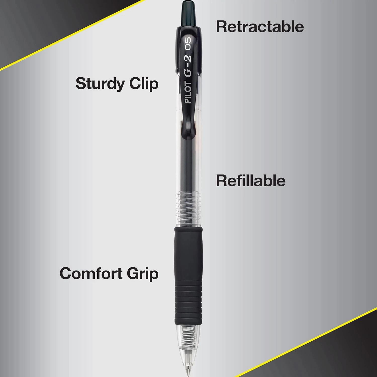 Pilot, G2 Premium Gel Roller Pens, Extra Fine Point 0.5 mm, Pack of 14, Navy