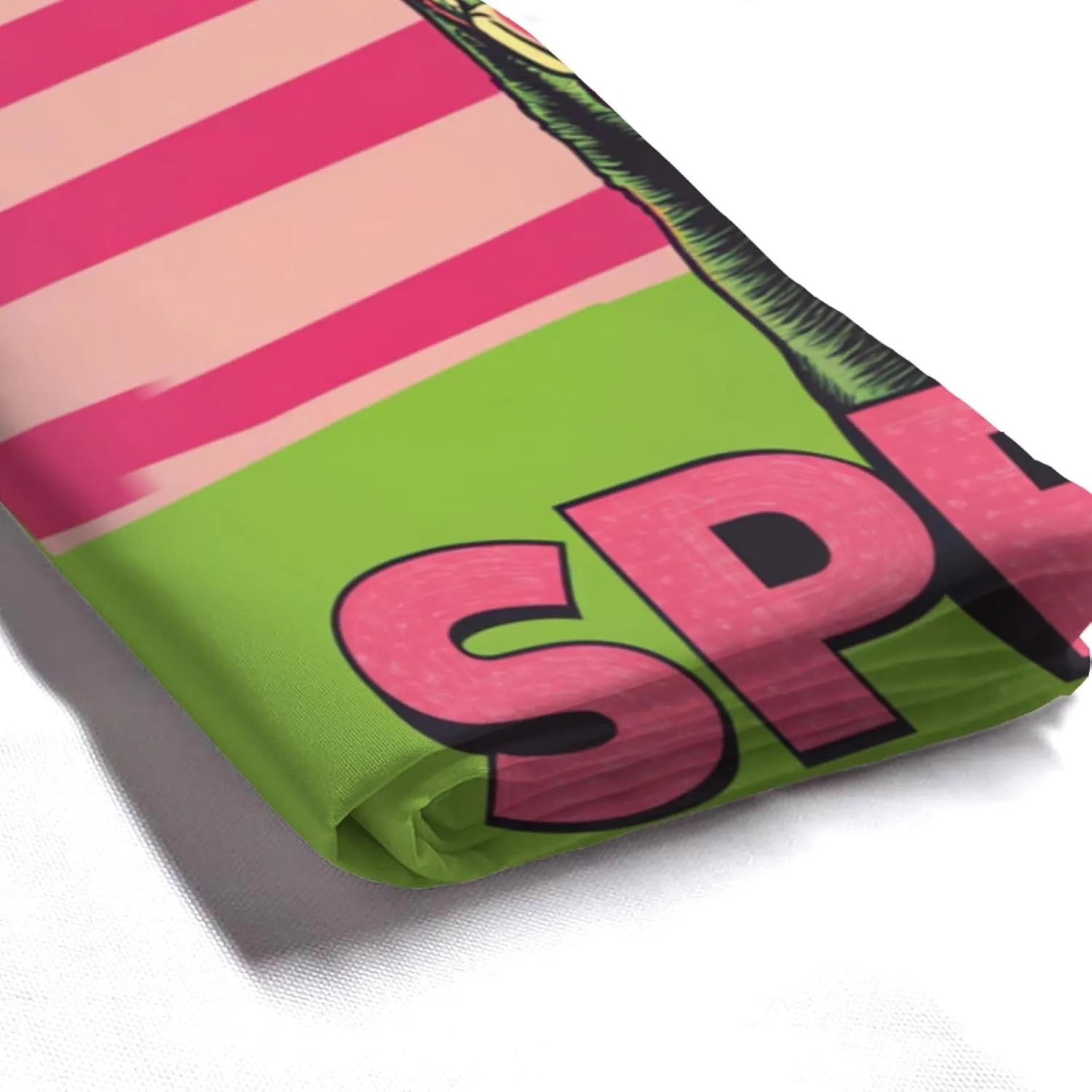 Pink and Green Spring Shower Curatin, 72 X 72 Inches Doberman Shower Curtain Set with 12 Hooks for Bathroom Spring Decor