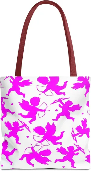 Pink Cupids Shopping Tote Bag 16' x 16"