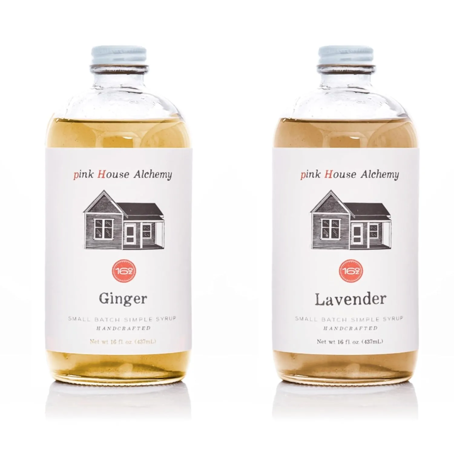 Pink House Alchemy Ginger and Lavender Syrup 16 OZ bottles