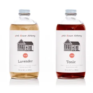 Pink House Alchemy Lavender and Tonic Syrup 16 OZ bottles