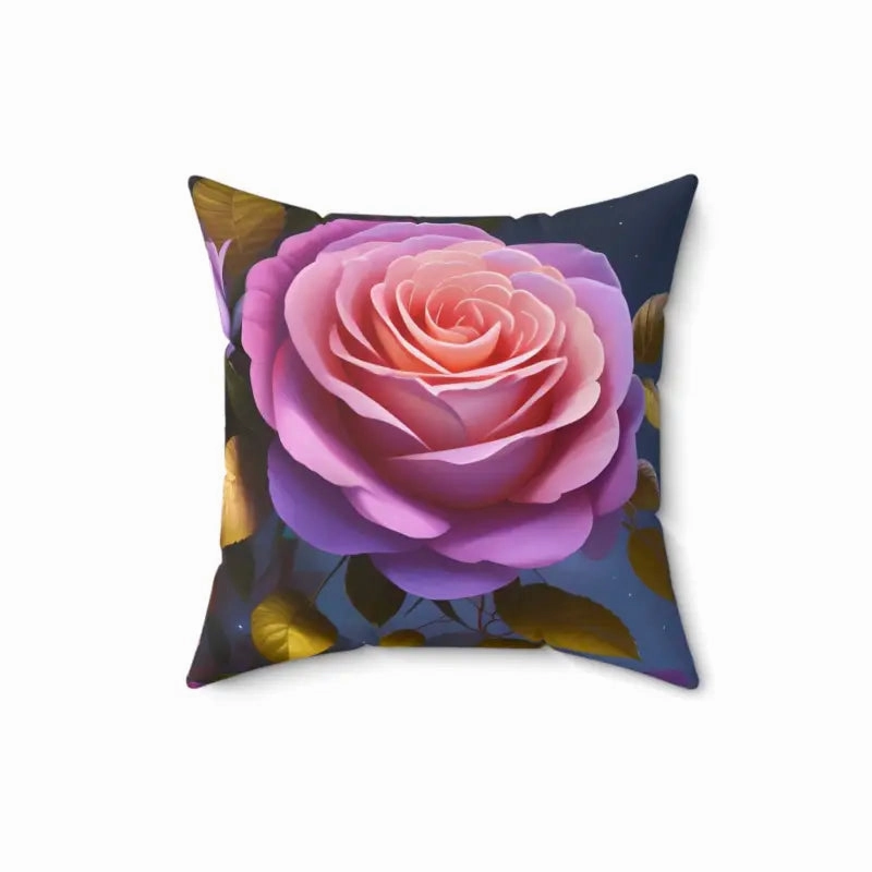 Pink Roses Flower Pillow for Cozy Chic Decor