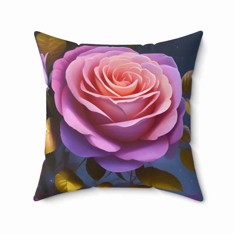 Pink Roses Flower Pillow for Cozy Chic Decor