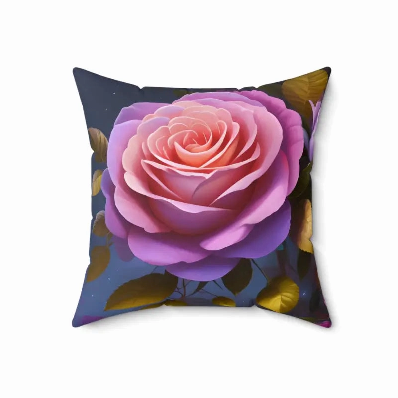 Pink Roses Flower Pillow for Cozy Chic Decor