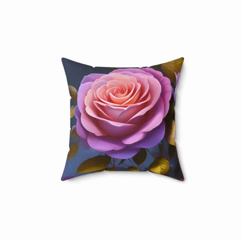 Pink Roses Flower Pillow for Cozy Chic Decor