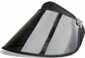 Polarized Full Face Visor Sun Shield – UV Protection, Adjustable 19"-25", Bamboo Sweatband, 360° Rotating Lens – Golf, Beach & Outdoor Sports