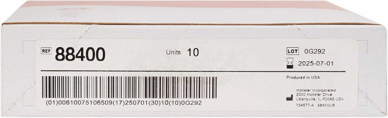 Premier Colostomy Pouch Drainable 5/8 to 2-1/8 Inch Stoma 12"L 1pc System Transparent 88400, 10 Ct