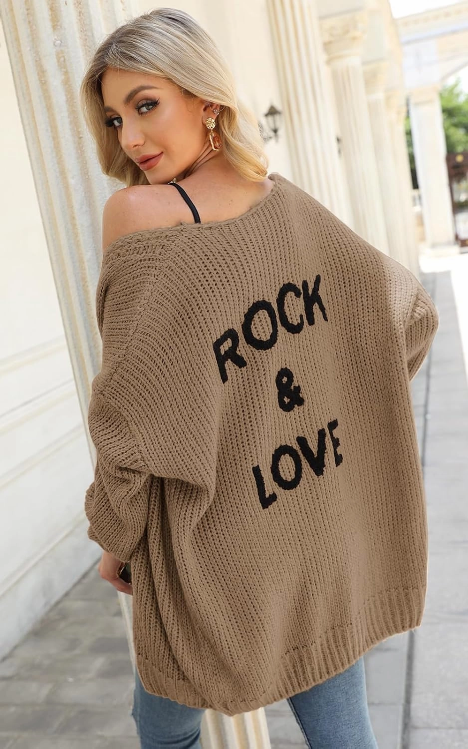 PRETTYGARDEN Women's Long Sleeve Open Front Knit Cardigans Sweaters Soft Loose Draped Coat Outerwear