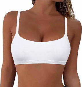 PrettyGuide Women's Wireless Bralette No Padding Scoop Neck Seamless No Underwire Smoothing Everyday Bra